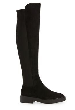 Stuart Weitzman Maddox 5050 Over the Knee Suede Black Boot 37